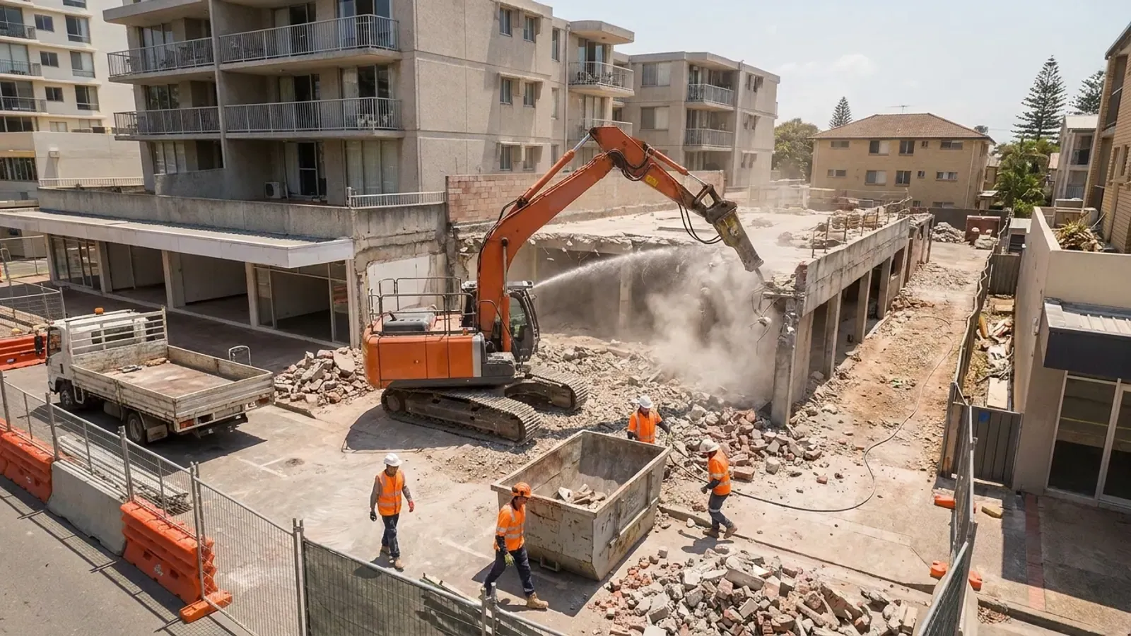Illustrative demolition site context for Broadbeach on the Gold Coast