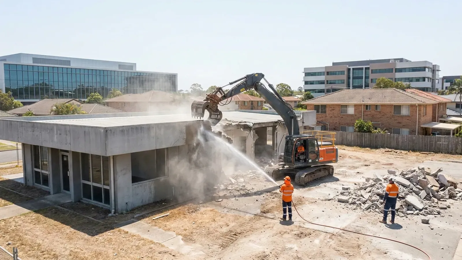 Illustrative demolition site context for Robina on the Gold Coast