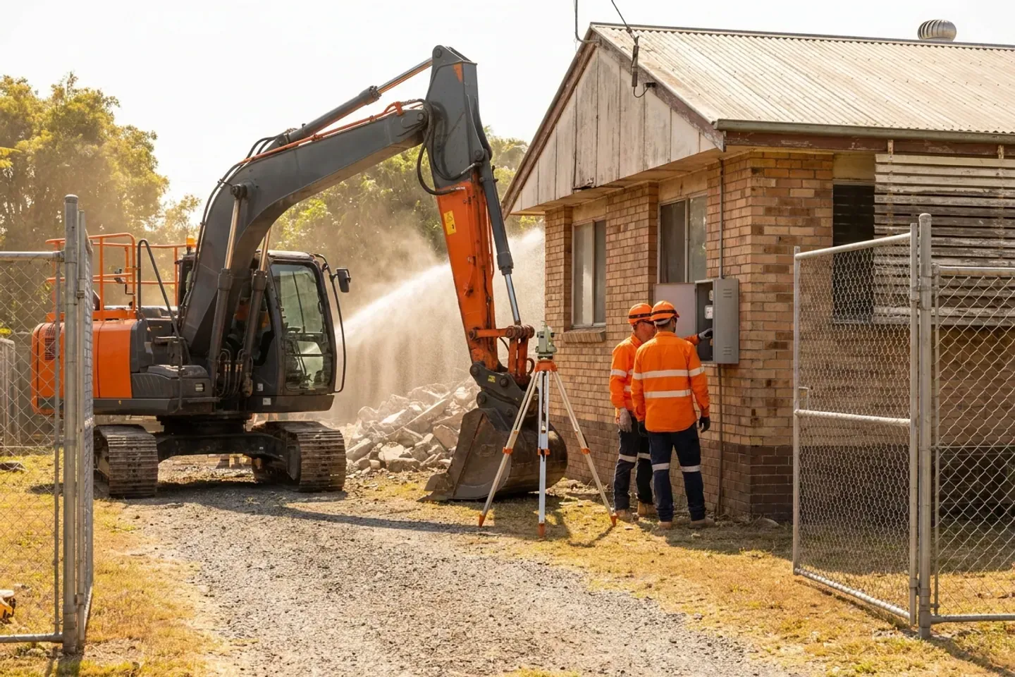 Illustrative residential site prepared for a demolition assessment