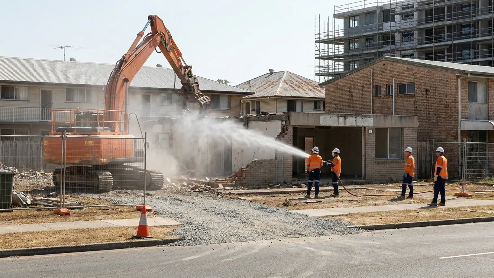 Illustrative demolition site context for Southport on the Gold Coast